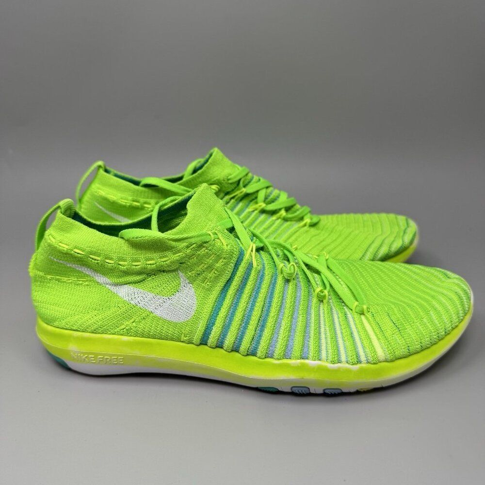 Nike Free Transform Flyknit Electric Green Women’s Size 7.5 Running sneakers